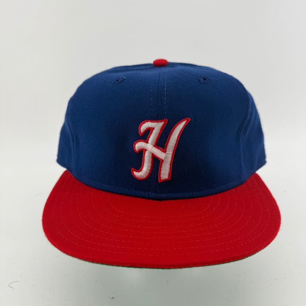 Hawaii Islanders New Era Pro Model Hat 7 3/8 Vintage 80s MiLB Blue Red Cap Rare